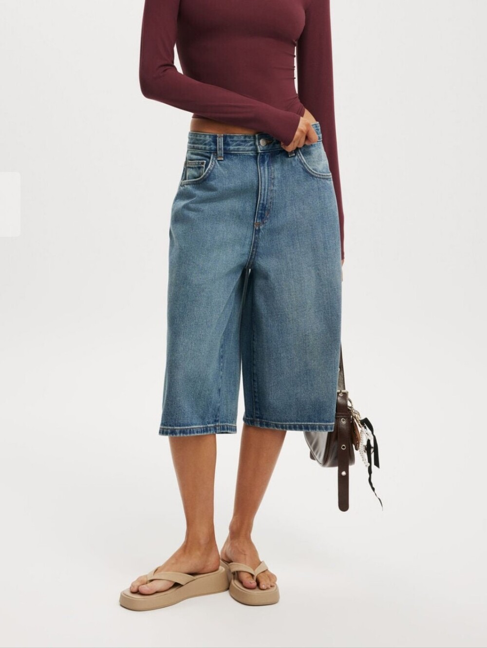 NWT 91 Baggy Denim Jort